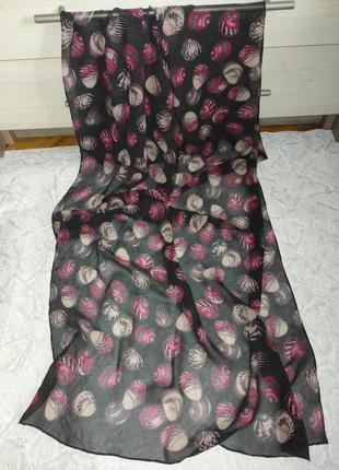 Шелковый крепдешиновый шарф