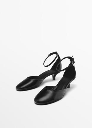 Кожаные босоножки massimo dutti 1426/450