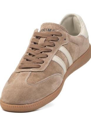 Кросівки кеди молодіжні жіночі замшеві на невисокій рівній підошві та платформі зі...