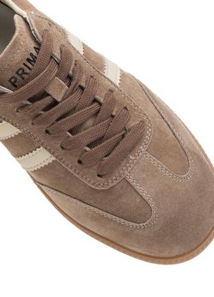 Кросівки кеди молодіжні жіночі замшеві на невисокій рівній підошві та платформі зі...