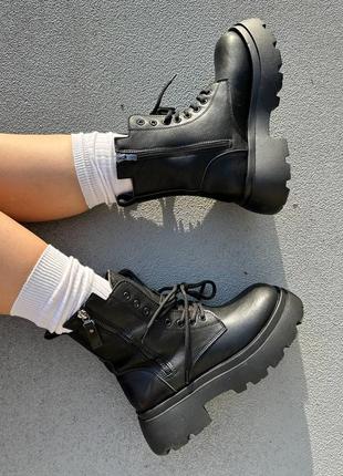 Ботинки женские boots black no brand