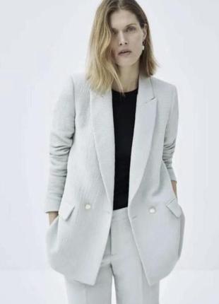 Zara пиджак, жакет, блейзер, пиджак оверсайз, жакет оверсайз, двубортовый пиджак