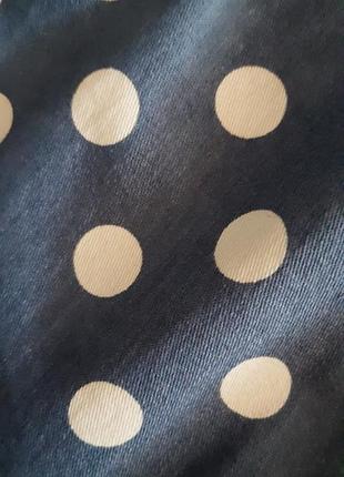 Короткое платье в горошек. 4