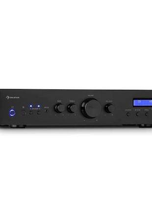 Стереопідсилювач auna amp-cd608bt dab hi-fi підсилювач hifi 400вт макс aux bluetooth з німеччини