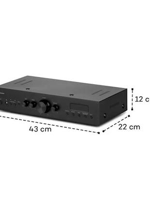 Стереопідсилювач auna amp-cd608bt dab hi-fi підсилювач hifi 400вт макс aux bluetooth з німеччини2 фото