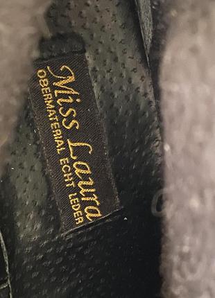 Зимние кожаные сапоги miss laura оригинал