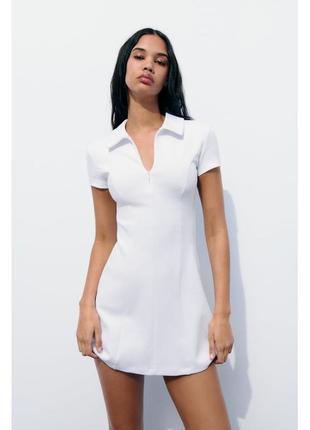 Платье поло zara интерлок