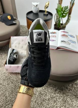 Мужские кроссовки new balance 574 black grey 41-42-43-44-457 фото