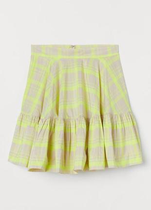 Юбка в клетку, спідниця h&m