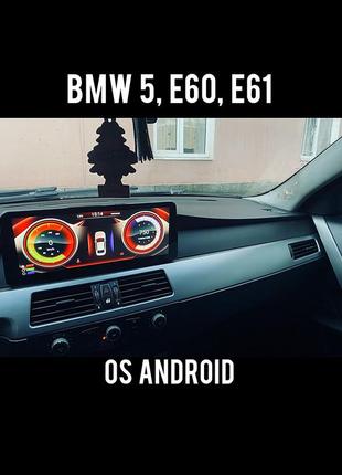Магнітола android bmw 3, 5, e60, e90, 4/64, 8 ядер, carplay, слот під сім-картку!