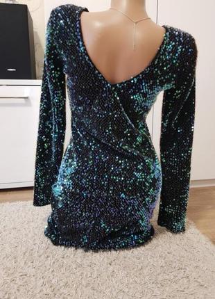 Платье в пайетку