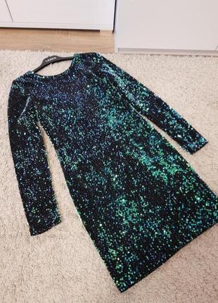 Платье в пайетку