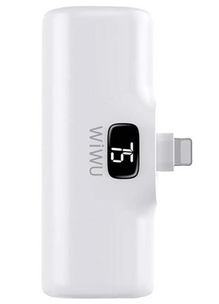 Портативное зу power bank wiwu wi-p017-l lightning 5000 mah