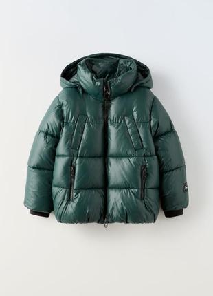 Фирменная куртка/пуфер zara 130-164p.