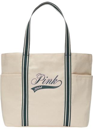 Сумка pink victoria’s secret mini canvas tote bag