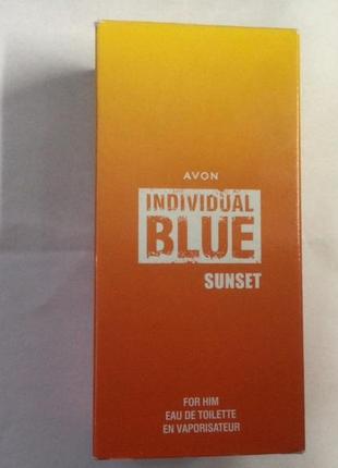 Мужская туалетная вода individual blue sunset avon