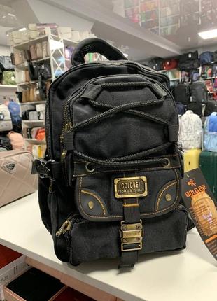 Джинсовый рюкзак gold be 25 x 36 x 17 см черный