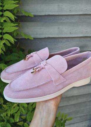 Лоро пиана лоферы замшевые loro piana