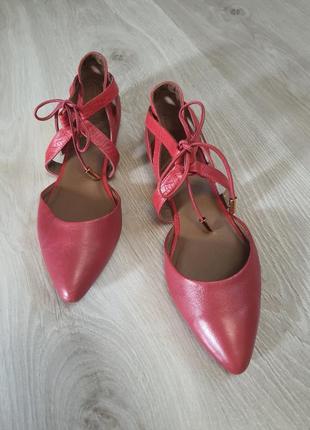 Балетки туфли босоножки брендовые кожаные velez for leather lovers 38 размер оригинал