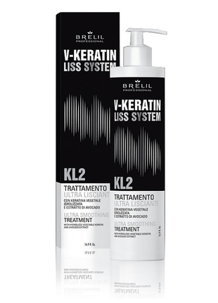 Засіб для випрямлення brelil v-keratin ultra smoothing treatment kl2