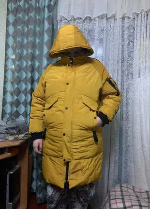 Зимнее женское пальто р.54-56, б/у.