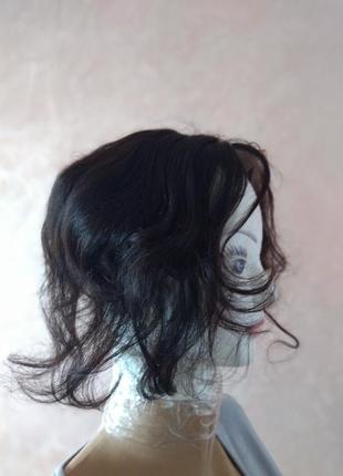 Полуперука из натуральных волос, накладка на макушку, топпер