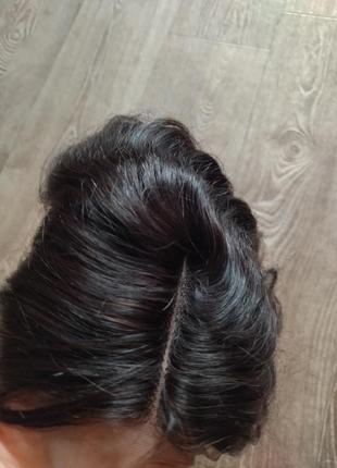 Полуперука из натуральных волос, накладка на макушку, топпер