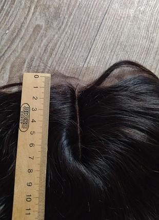 Полуперука из натуральных волос, накладка на макушку, топпер