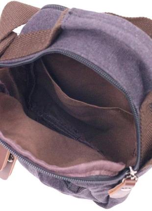 Чоловіча маленька сумка компактна барсетка через плече текстильна 7212436 фото