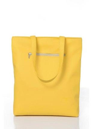 Жовта сумка велика шопер shopper шкіра еко 7932200283 фото