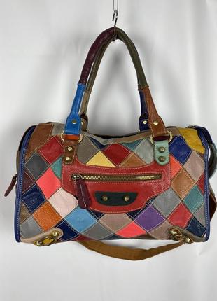 Сумка кожаная в стиле balenciaga