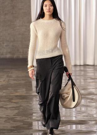 Брюки карго 100% шерсть от zara