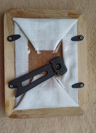 Рамка дерево з вишивкою hand made3 фото