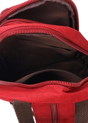 Сумка рюкзак слінг червоний одна шлейка компактний маленький 7221449 фото