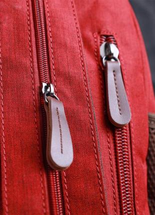 Сумка рюкзак слінг червоний одна шлейка компактний маленький 7221448 фото