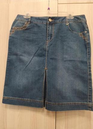 Юбка джинсовая phildar eur 40 стан идеален