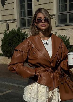 Кожанка в стиле zara