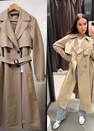 Тренч плащ zara