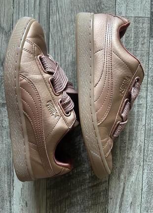 Кроссовки puma basket демисезонные кожаные