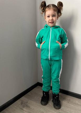 Детский спортивный костюм для девочки/мальчик: бордо, зеленый, синий, черный, графит 134-140, 146-152, 152-1589 фото