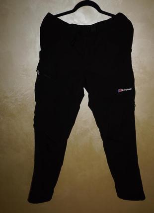 Чоловічі туристичні штани berghaus fast hike black/black