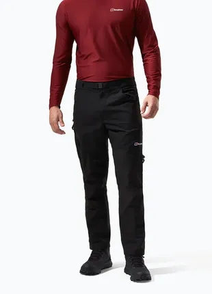 Мужские туристические брюки berghaus fast hike black/black