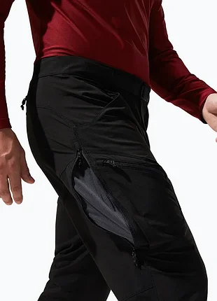 Чоловічі туристичні штани berghaus fast hike black/black