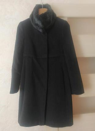 Чёрное пальто "bessini"