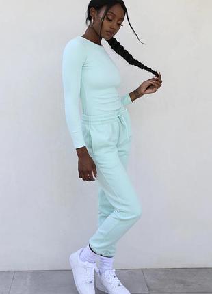 Блакитні спортивні штани з утепленням oh polly