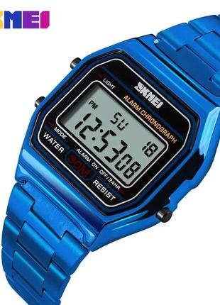 Наручные мужские часы skmei 1123 (синий)3 фото