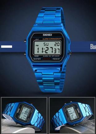 Наручные мужские часы skmei 1123 (синий)5 фото
