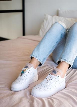 Кросівки жіночі найк аір форс білі весна-осінь nike air force 1 lx