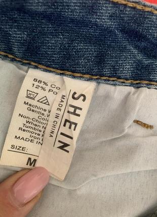 Юбка джинсовая shein 3