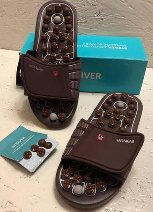 Тапочки massage slipper масажні рефлекторні р. 36-40, масажні капці